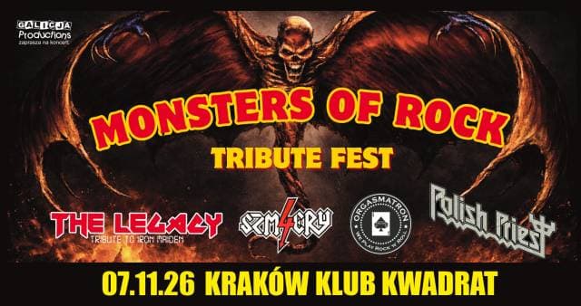 Monsters of Rock: Polish Priest, 4 Szmery, Orgasmatron, The Legacy w Kwadracie