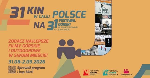 31. Festiwal Górski im. Andrzeja Zawady w Kinie Pod Baranami