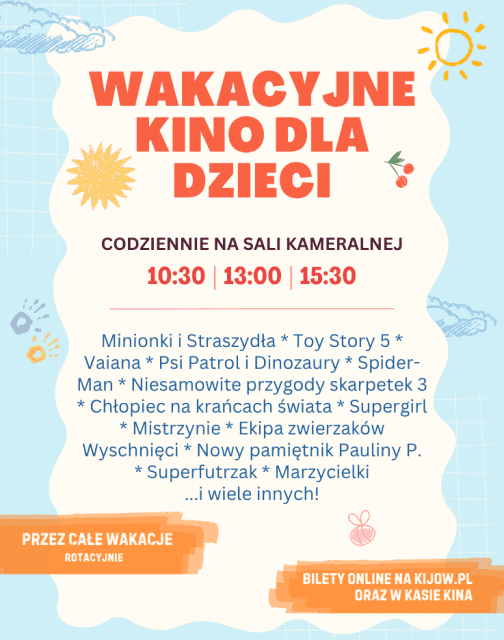 Wakacyjne kino dla dzieci w Kinie Kijów