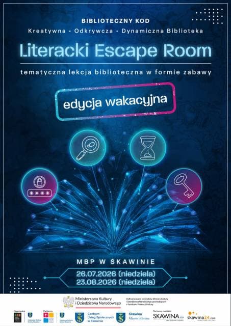 Literacki Escape Room. Edycja wakacyjna