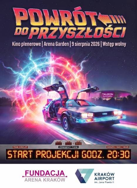 Powrót do przyszłości. Pokaz w kinie plenerowym Areny Garden