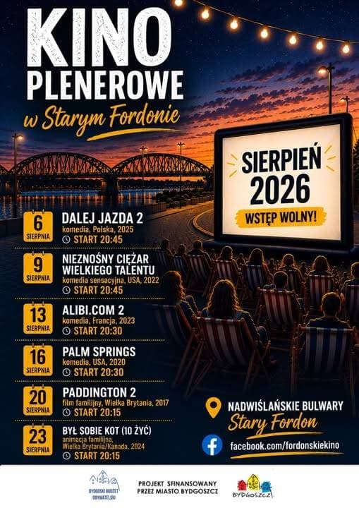 Kino plenerowe w Starym Fordonie - Palm Springs