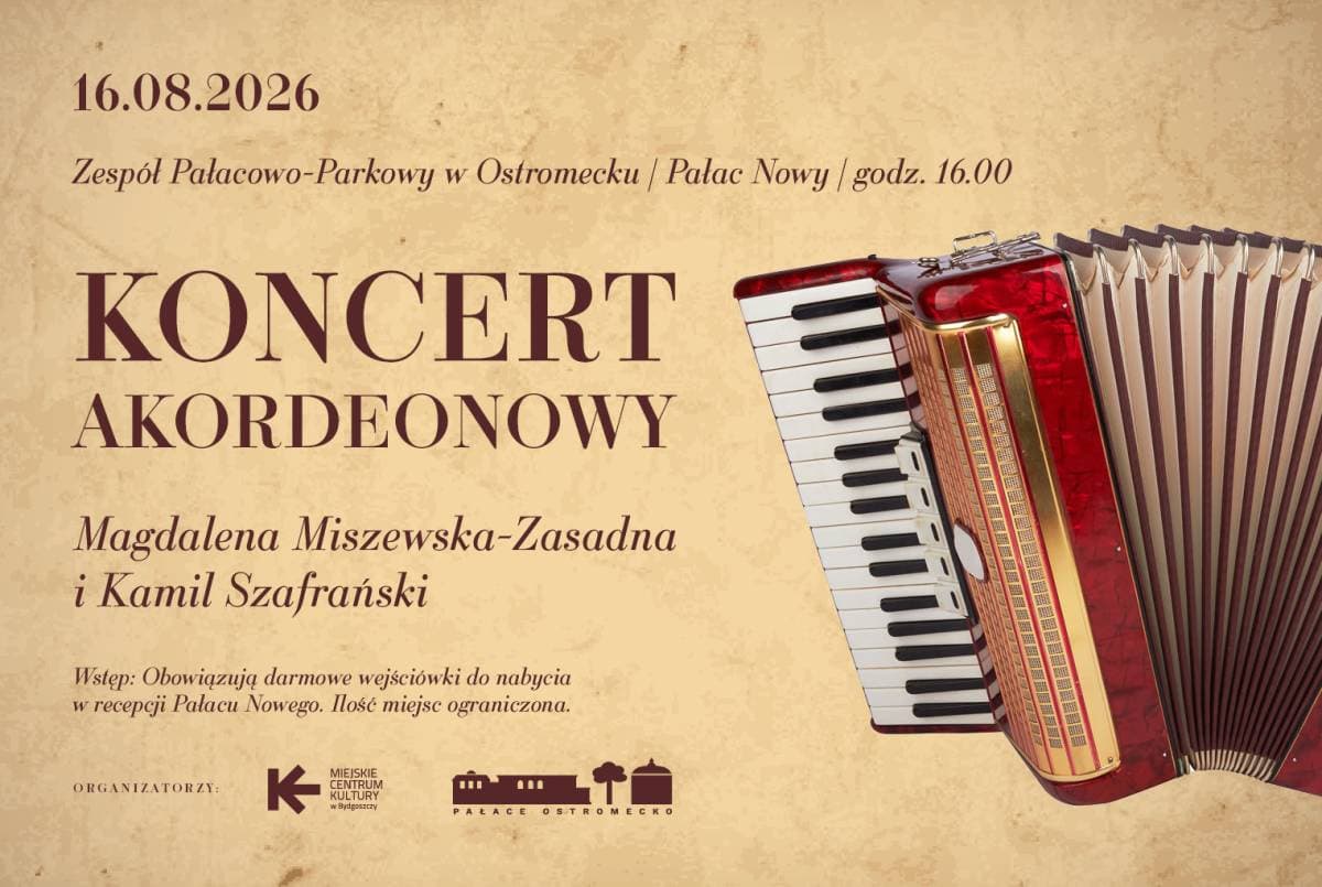 Koncert akordeonowy: Magdalena Miszewska-Zasadna i Kamil Szafrański