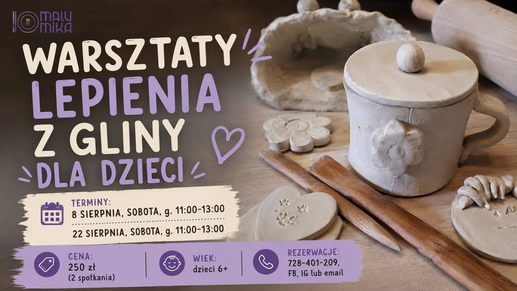 Warsztaty z gliną dla dzieci