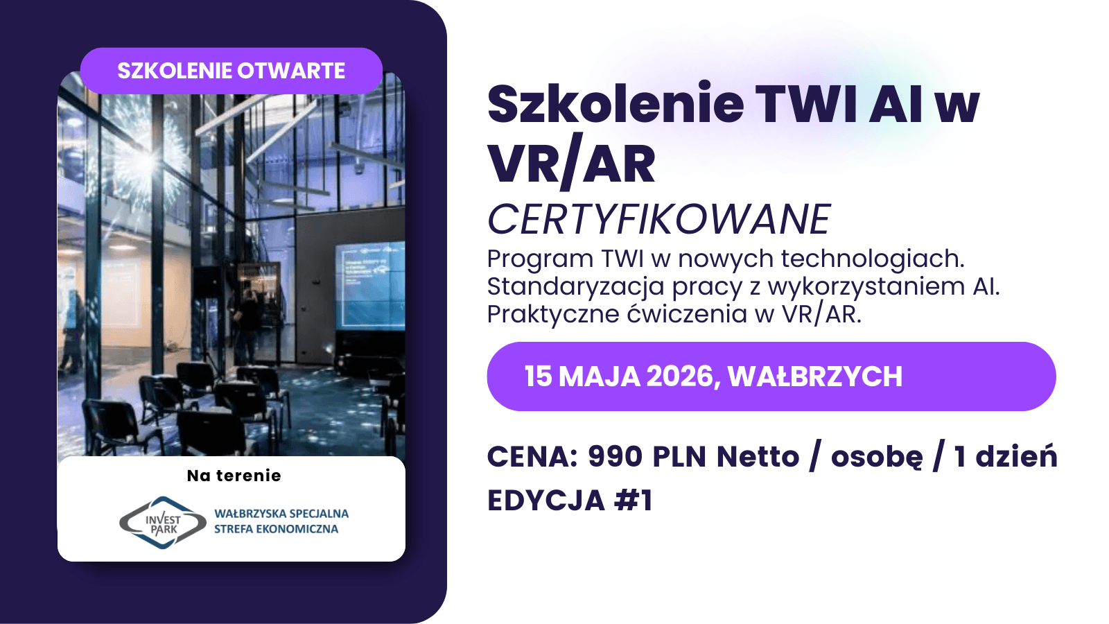 Szkolenie TWI w VR/AR z Certyfikatem