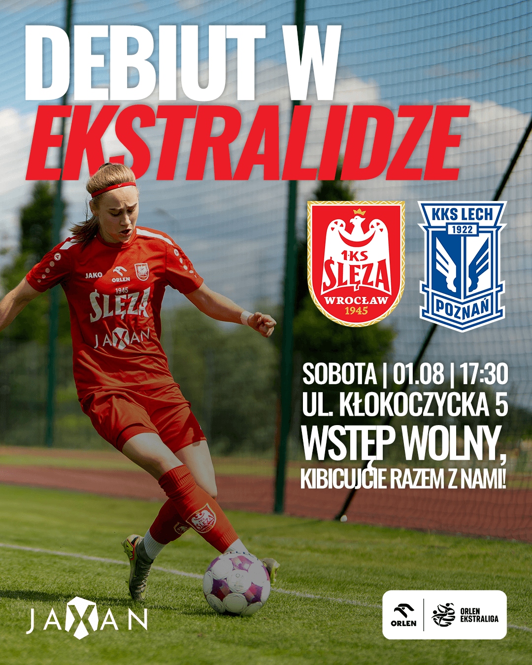 Debiut piłkarek Ślęzy JAXAN Wrocław Orlen Ekstralidze kobiet