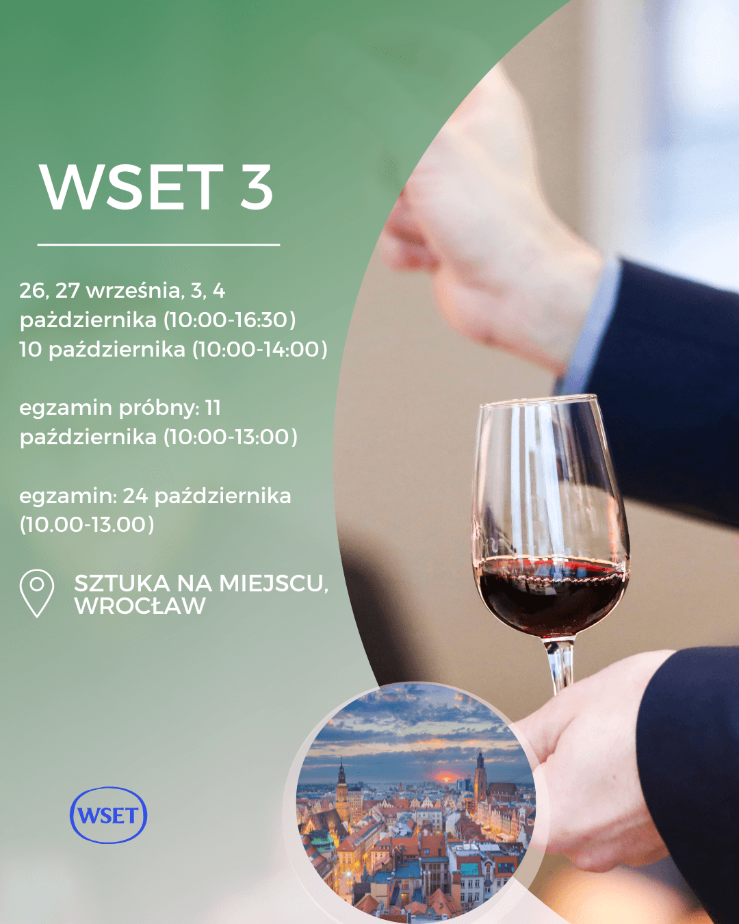 Kurs wiedzy o winie WSET 3 we Wrocławiu