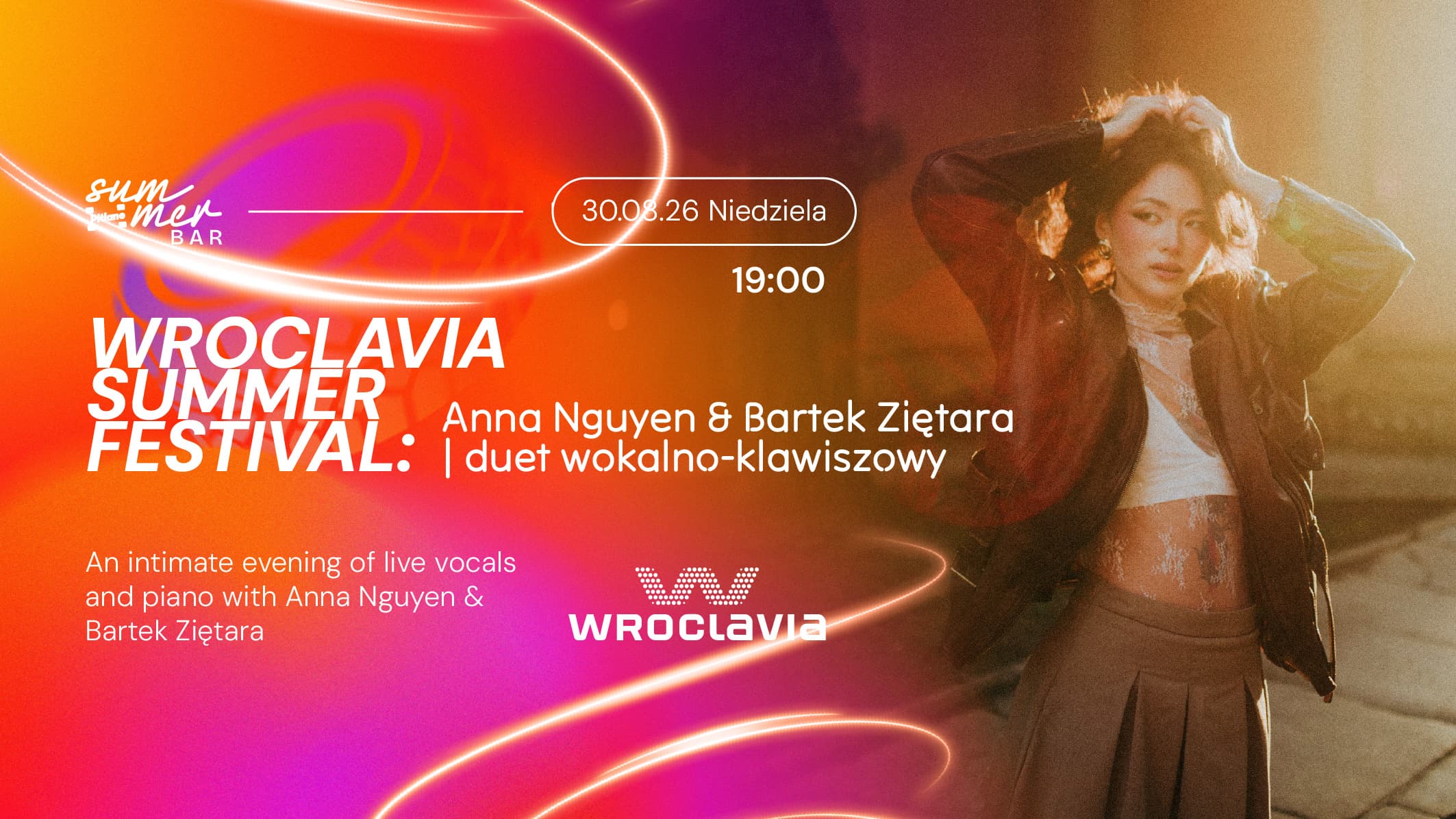 Anna Nguyen & Bartek Ziętara | duet wokalno-klawiszowy - Wroclavia Summer Festival
