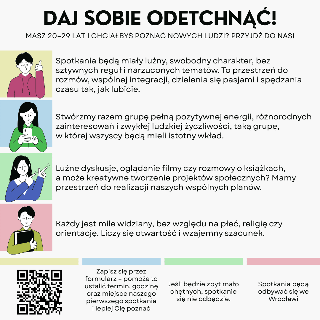Daj sobie odetchnąć - spotkania młodych dorosłych!