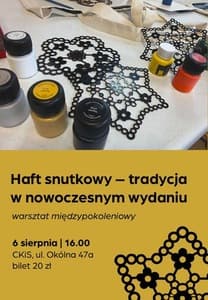Haft snutkowy – tradycja w nowoczesnym wydaniu | warsztat międzypokoleniowy