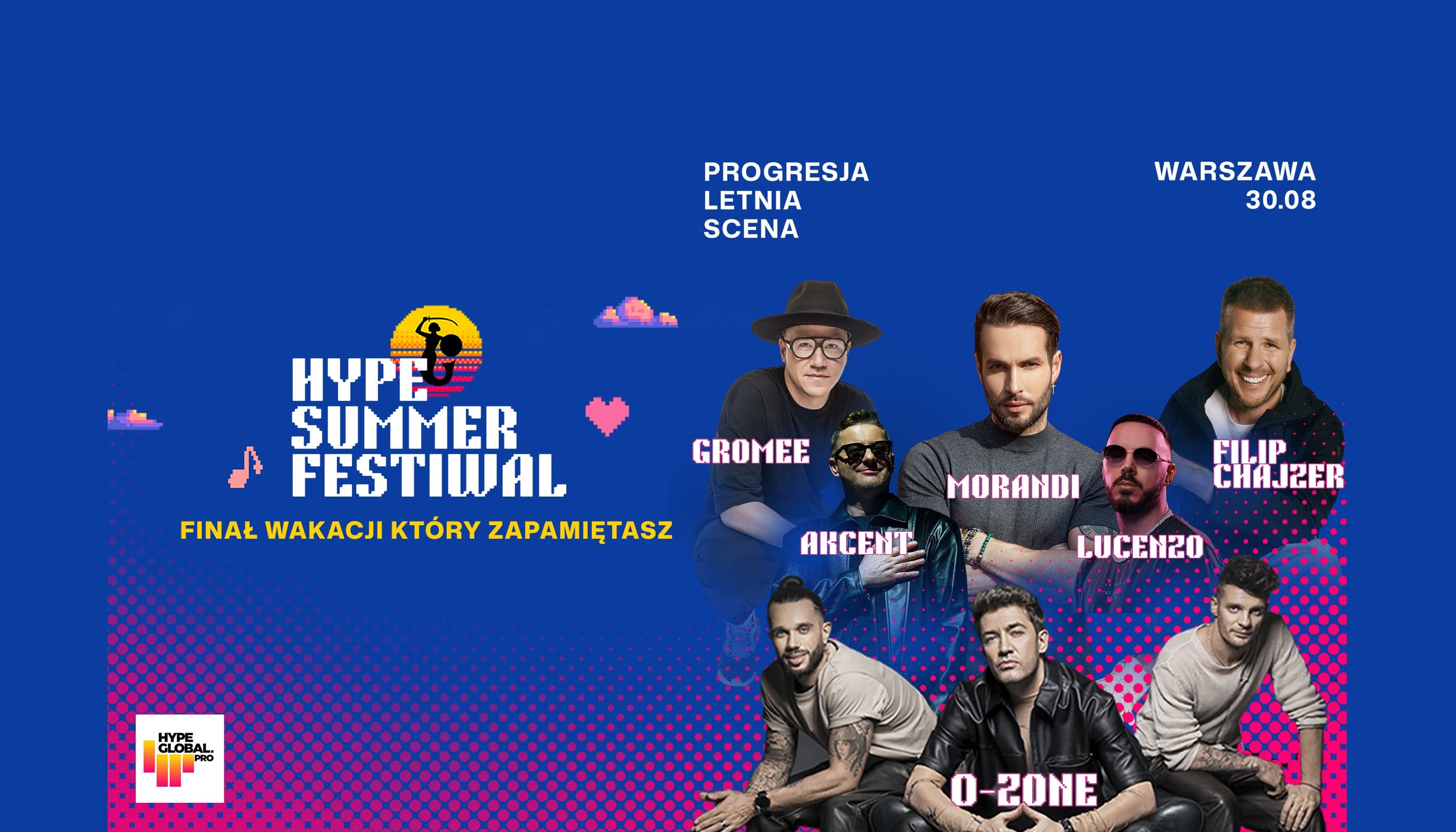 HYPE SUMMER FESTIWAL 2026 - Akcent, O-Zone, Morandi, Lucenzo, Gromee