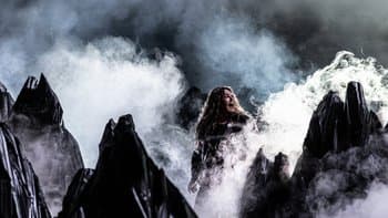 Spektakl „Prowadź swój pług przez kości umarłych" w Teatrze Jaracza