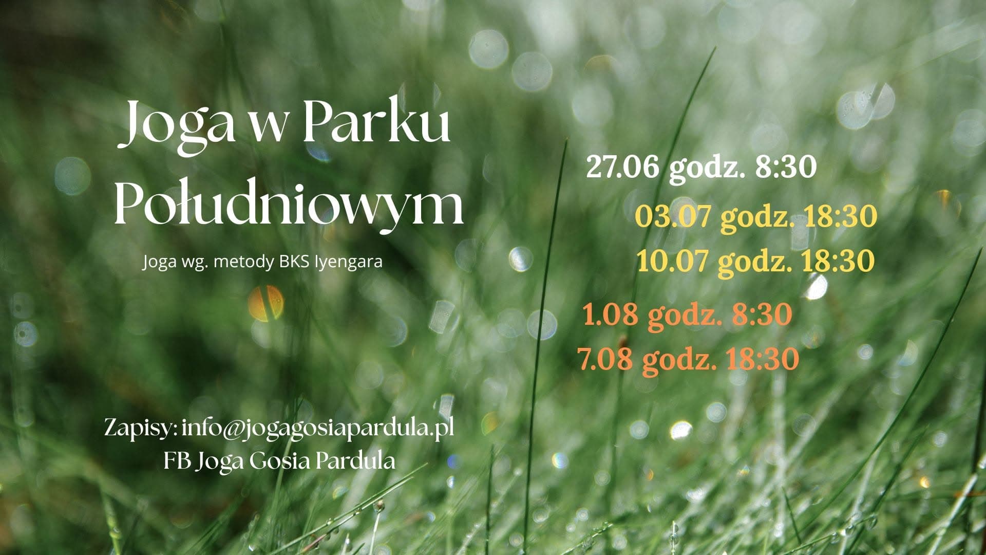 Joga w Parku Południowym